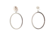 Star Studded Dangle Hoops