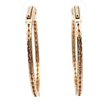 Inside Out Oval Hoop Earrings