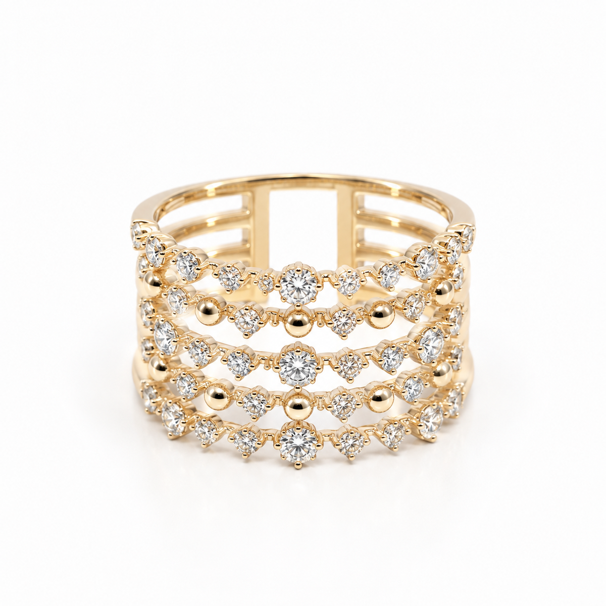Five Row Constellation Ring