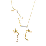 U & Me Earrings & Necklace Set