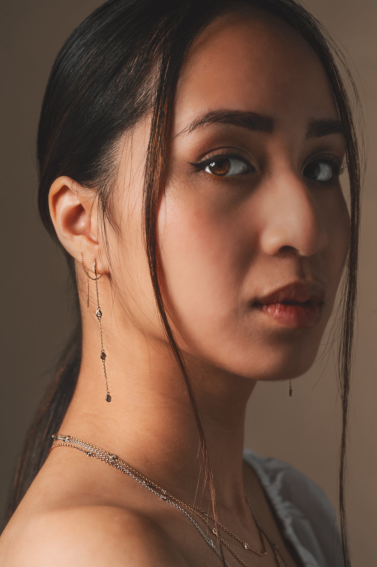 Diamond Threader Earrings
