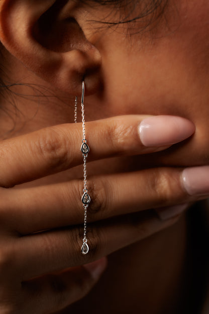 Diamond Threader Earrings