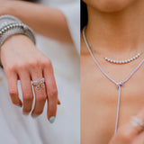 Yellow Pear Diamond Butterfly Ring