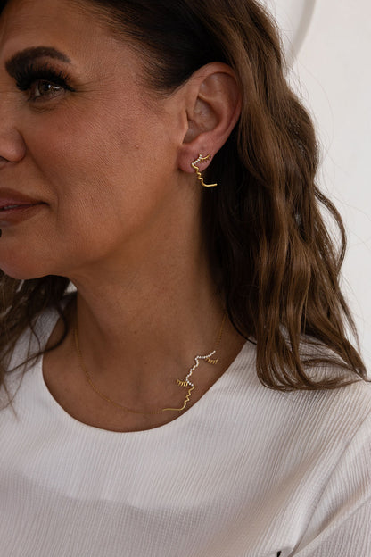 Shaneli Bundle - Earrings & Necklace Set (14K with Natural Diamonds)