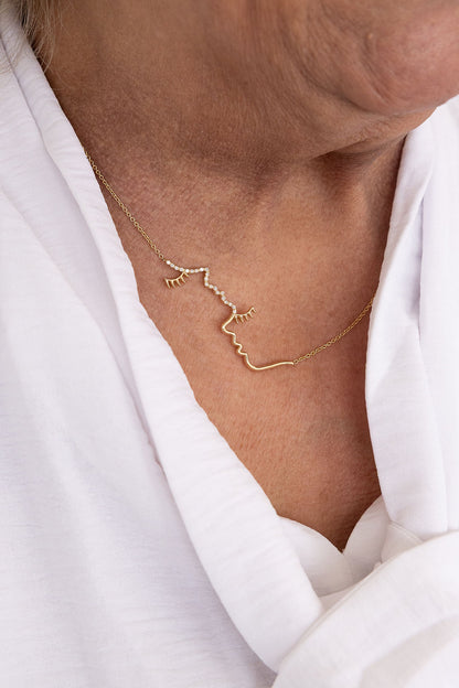 U & Me Necklace (14K with Natural Diamonds)