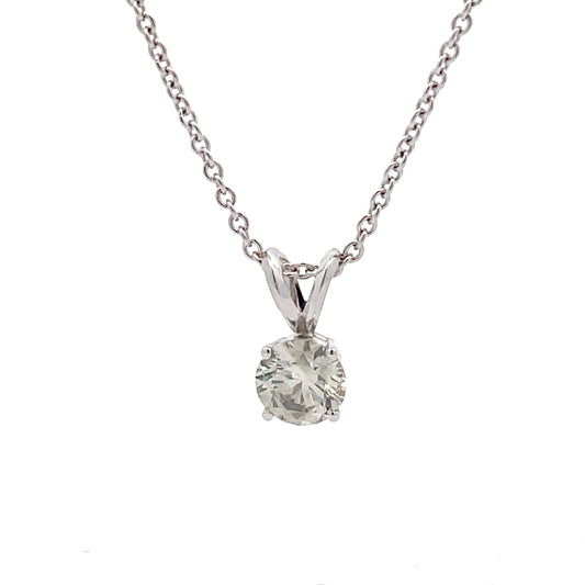 The Solitaire Crown Pendant