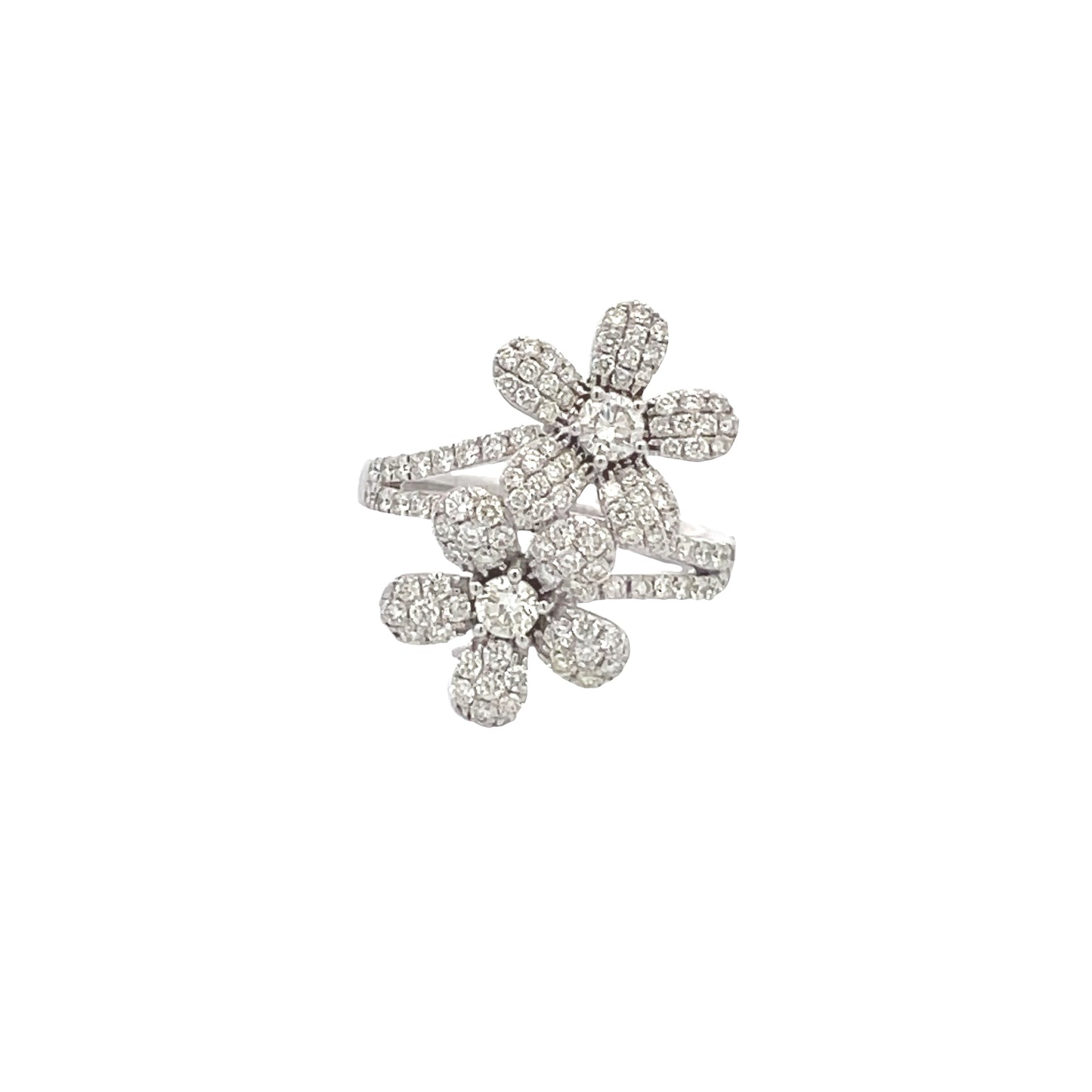 Double Flora Diamond Ring