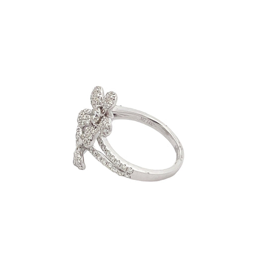 Springtime Double Flower Diamond Ring