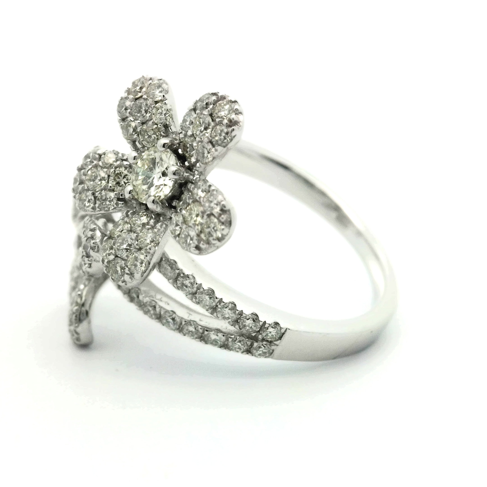 Double Flora Diamond Ring