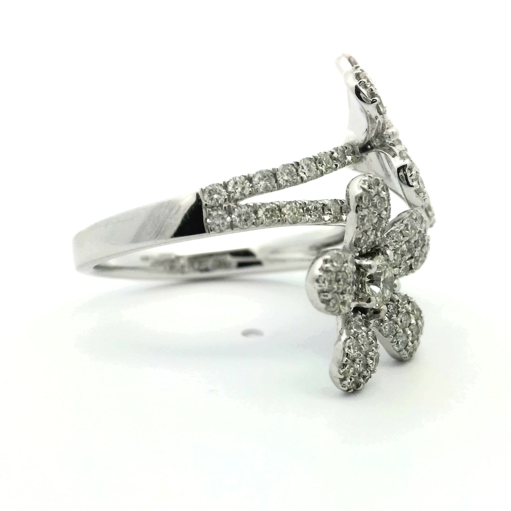 Double Flora Diamond Ring