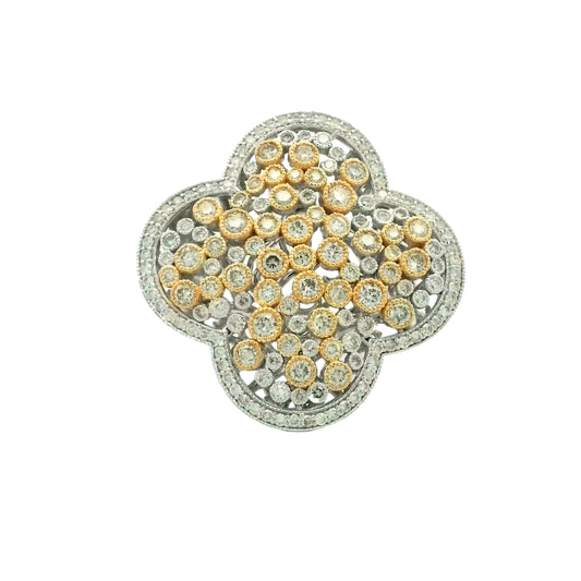 Honeycomb Clover Ring