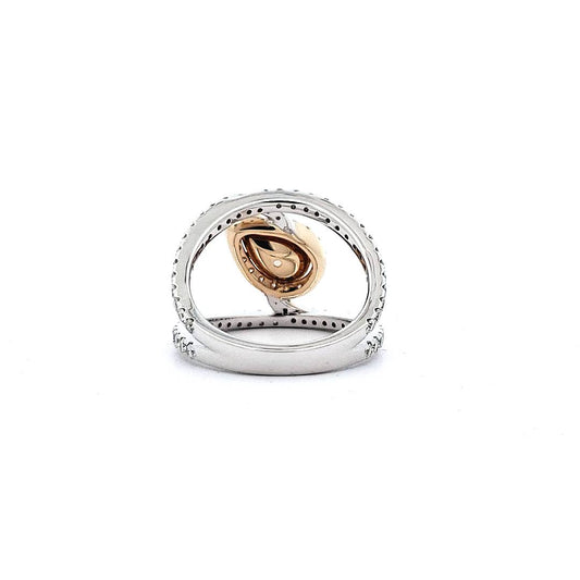 Slanted Pear Ring