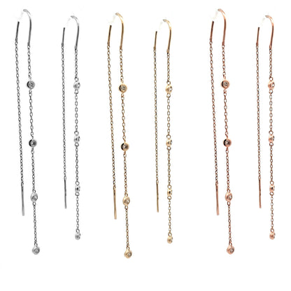 Diamond Threader Earrings