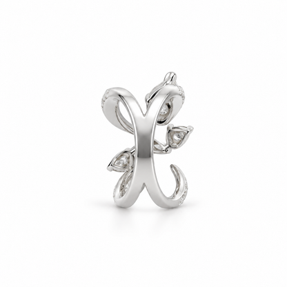 Cascading Mixed Diamond Ring