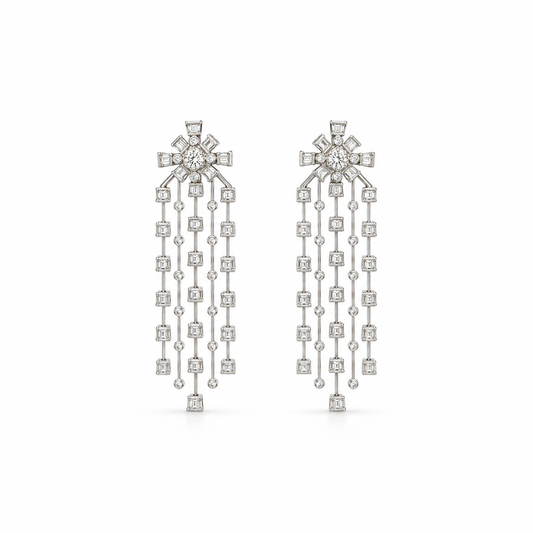 Snowflake Chandelier Earrings