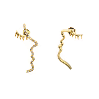 Asymmetrical Face Earrings (Fashion Jewelry)