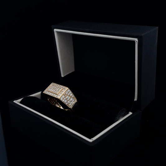 Diamond Rectangular Centerpiece Ring