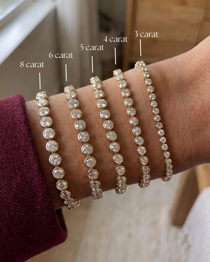 Bezel Tennis Bracelet – Natural Diamond