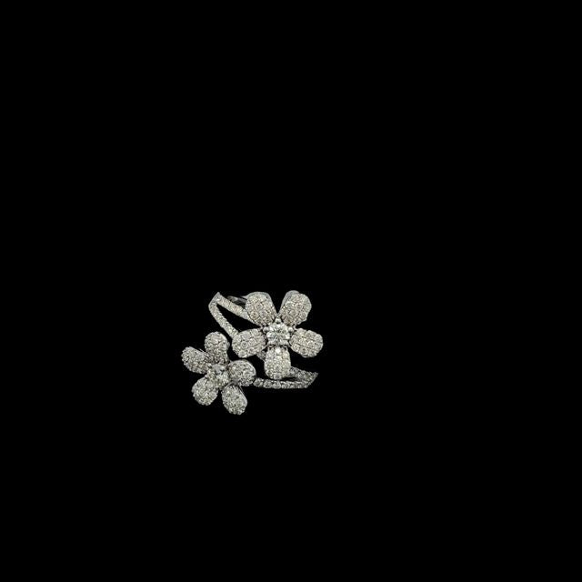 Double Flora Diamond Ring