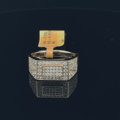 Diamond Rectangular Centerpiece Ring