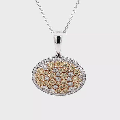 Side Oval Honeycomb Pendant