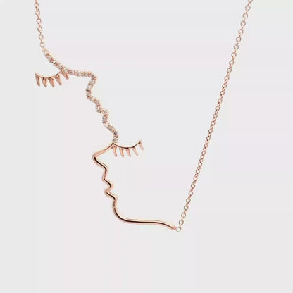 U & Me Necklace (14K with Natural Diamonds)
