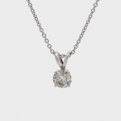 The Solitaire Crown Pendant