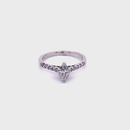 Marquise Diamond Engagement Ring