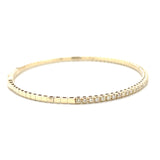 Flexible Halfway Diamond Bangle