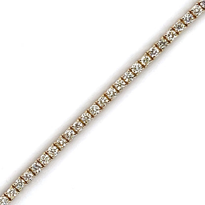 2.88CT 4-Prong Diamond Tennis Bracelet in 14k Yellow Gold