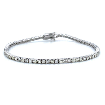4-Prong Classic Tennis Bracelet – Natural Diamond