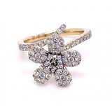 Single Flora Diamond Ring