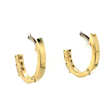 14-Diamond Huggie Earrings