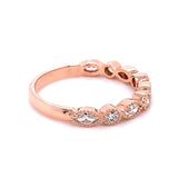 Round & Marquise Halfway Alternating Stackable Ring