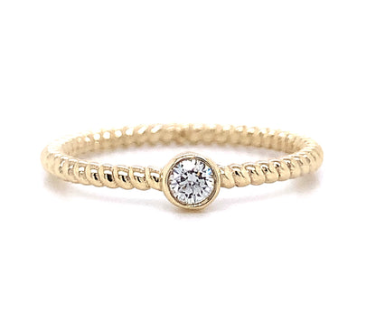 Solitaire Stackable Diamond Ring