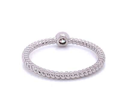 Solitaire Stackable Diamond Ring