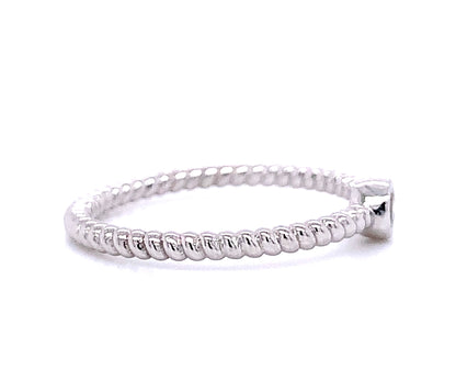 Solitaire Stackable Diamond Ring