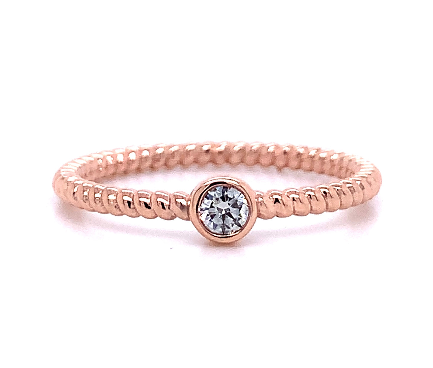 Solitaire Stackable Diamond Ring