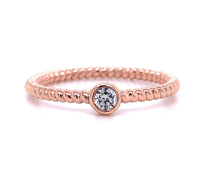 Solitaire Stackable Diamond Ring