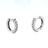 14-Diamond Huggie Earrings