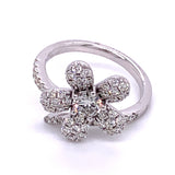 Single Flora Diamond Ring