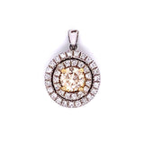 Double Halo Diamond Pendant