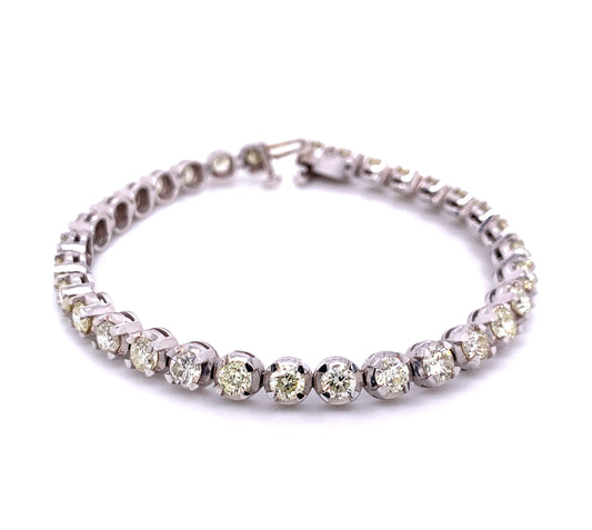 Tennis Bracelet in White Gold