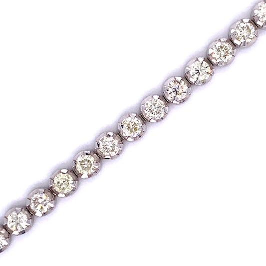 Tennis Bracelet in White Gold