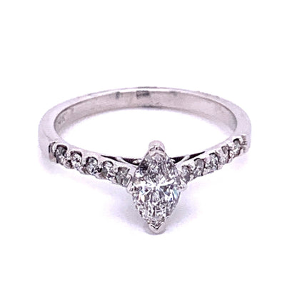 Marquise Diamond Engagement Ring