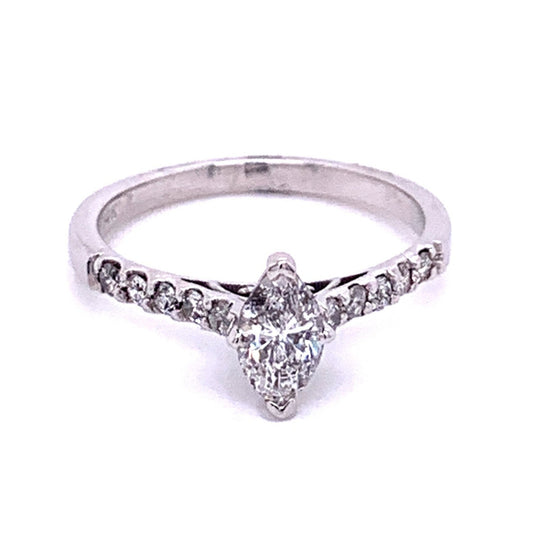 Marquise Diamond Engagement Ring