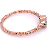 Marquise Eye Stackable Diamond Ring